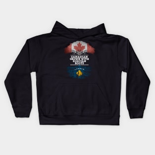 Canadian Grown With Kosovan Roots - Gift for Kosovan With Roots From Kosovo Kids Hoodie